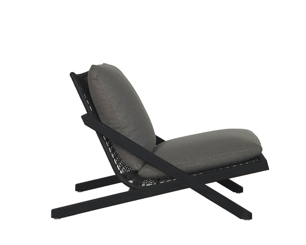 SUNPAN Bari Lounge Chair Charcoal - Gracebay Grey 109460