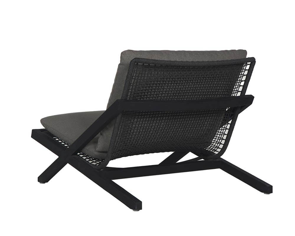 SUNPAN Bari Lounge Chair Charcoal - Gracebay Grey 109460