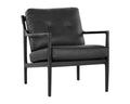 SUNPAN Gilmore Lounge Chair Black Leather 106691