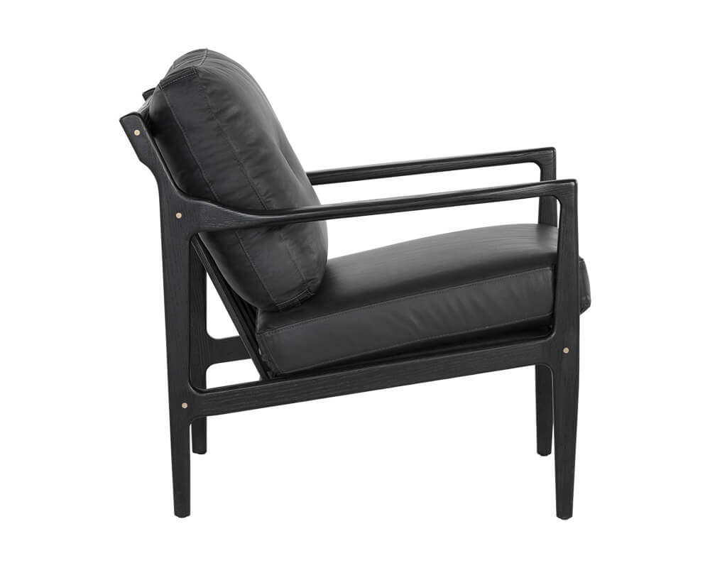 SUNPAN Gilmore Lounge Chair Black Leather 106691
