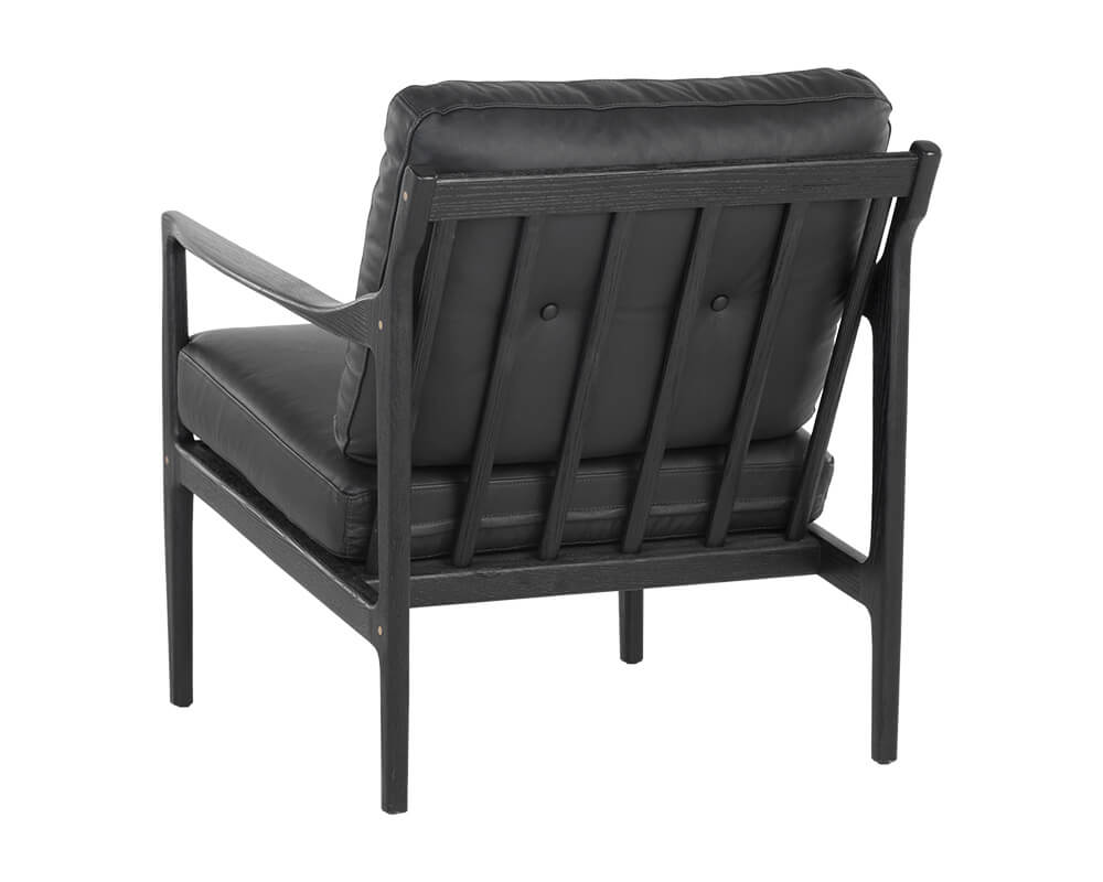SUNPAN Gilmore Lounge Chair Black Leather 106691
