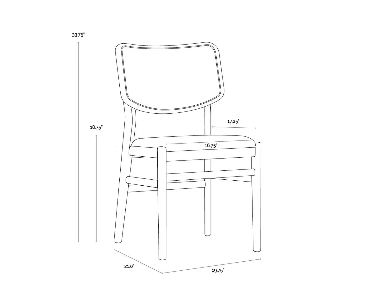 SUNPAN ANNEX DINING CHAIR BLACK SET OF TWO 111842