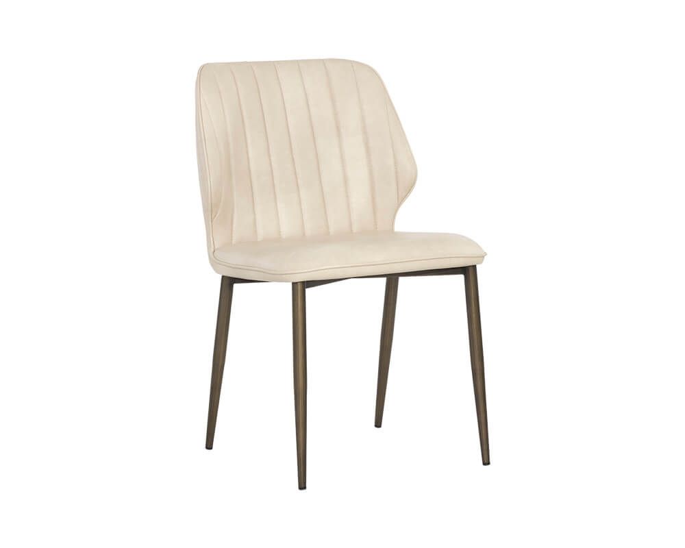SUNPAN Clinton Dining Chair - Bronze - Bravo Cream SET OF TWO 106695