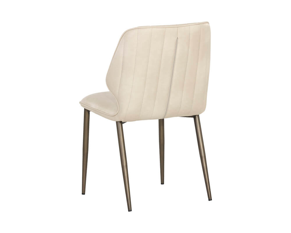 SUNPAN Clinton Dining Chair - Bronze - Bravo Cream SET OF TWO 106695