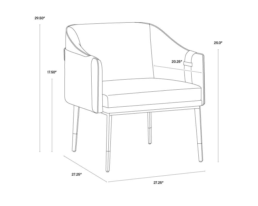 Sunpan Carter Lounge Chair Napa Black / Napa Cognac 106723