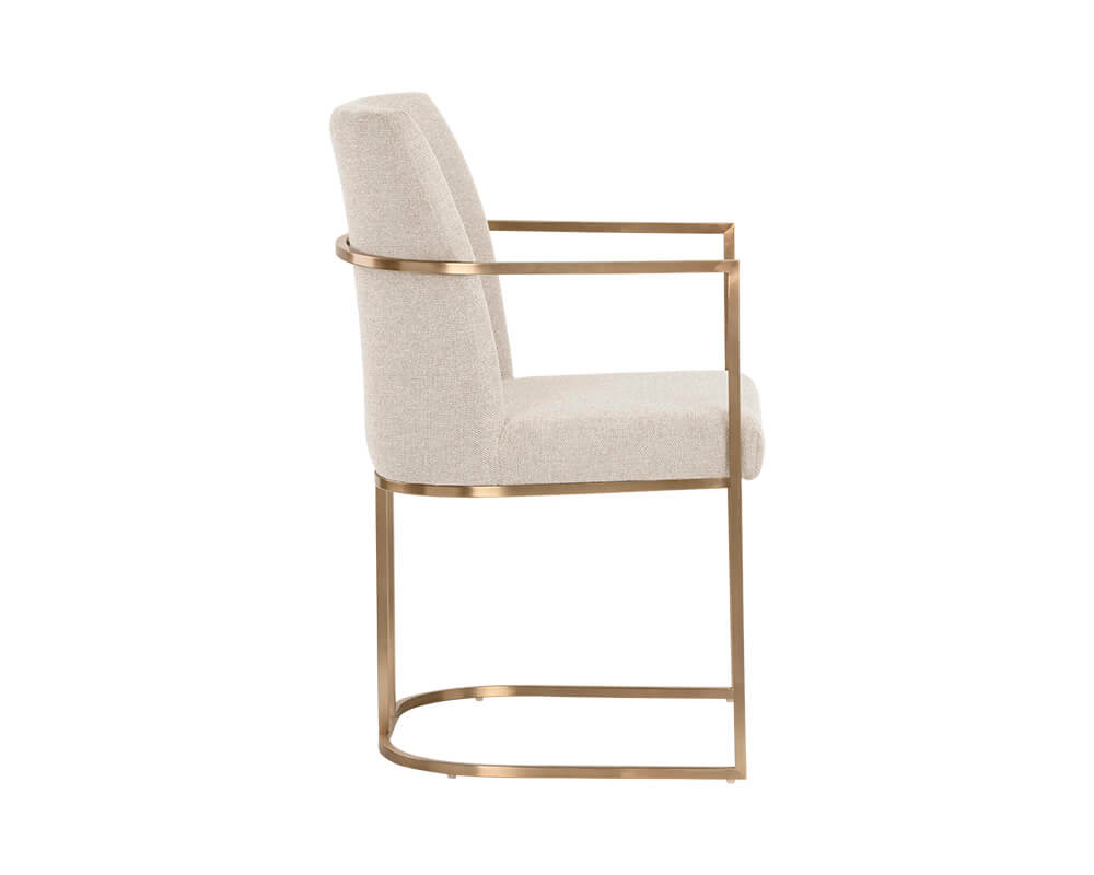 SUNPAN Rayla Dining Armchair - Belfast Oatmeal 106727
