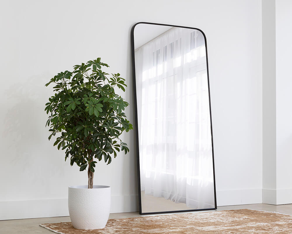 SUNPAN Calabasas Floor Mirror - Black 106741