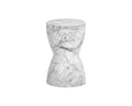SUNPAN Cara End Table Marble Look - White 106774