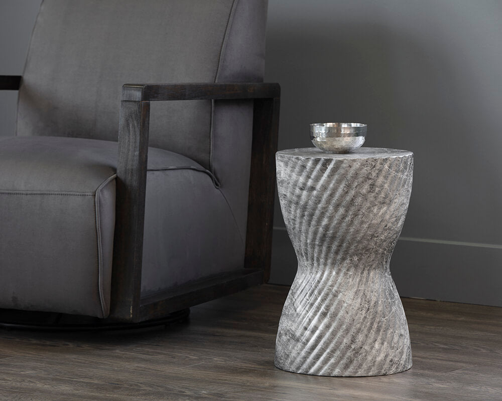SUNPAN Cara End Table Marble Look - Grey 106775