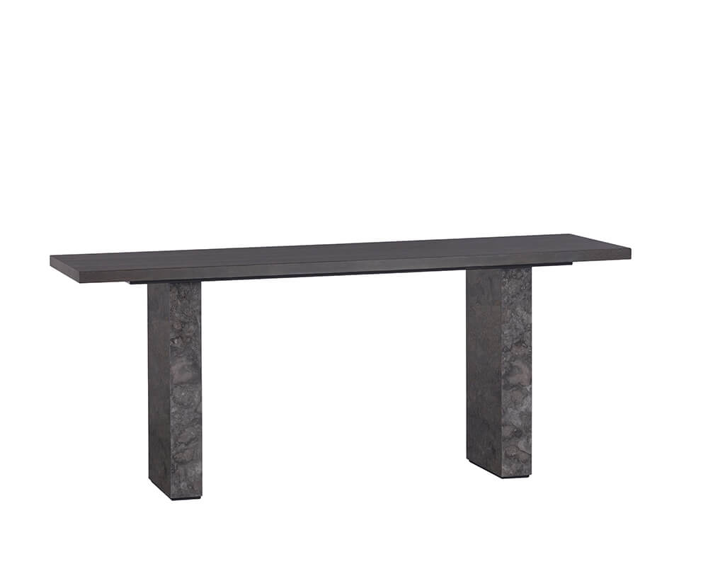 SUNPAN Rebel Console Table Grey Marble / Charcoal Grey 106828