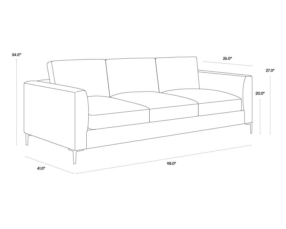 SUNPAN Byward Sofa - Liv Wicker 106704