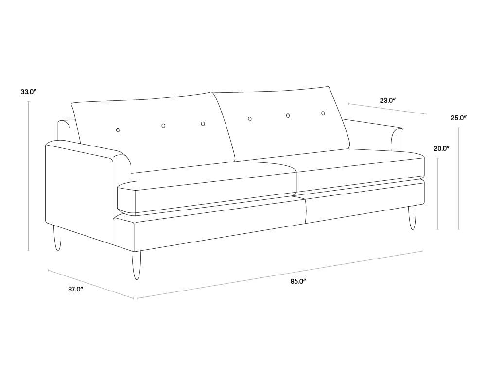 SUNPAN Laurel Sofa - Liv Indigo 106706
