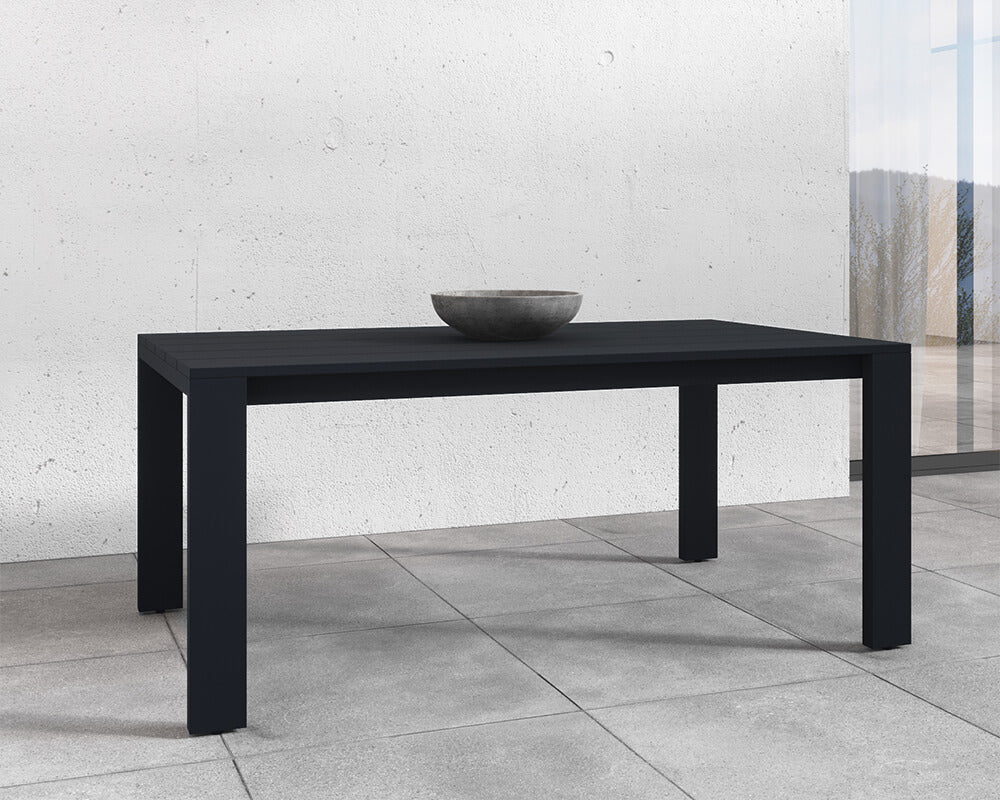 SUNPAN Lucerne Dining Table - Sterling Black - 70" 109502