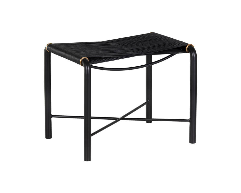 SUNPAN Riz Stool - Black Leather 107086
