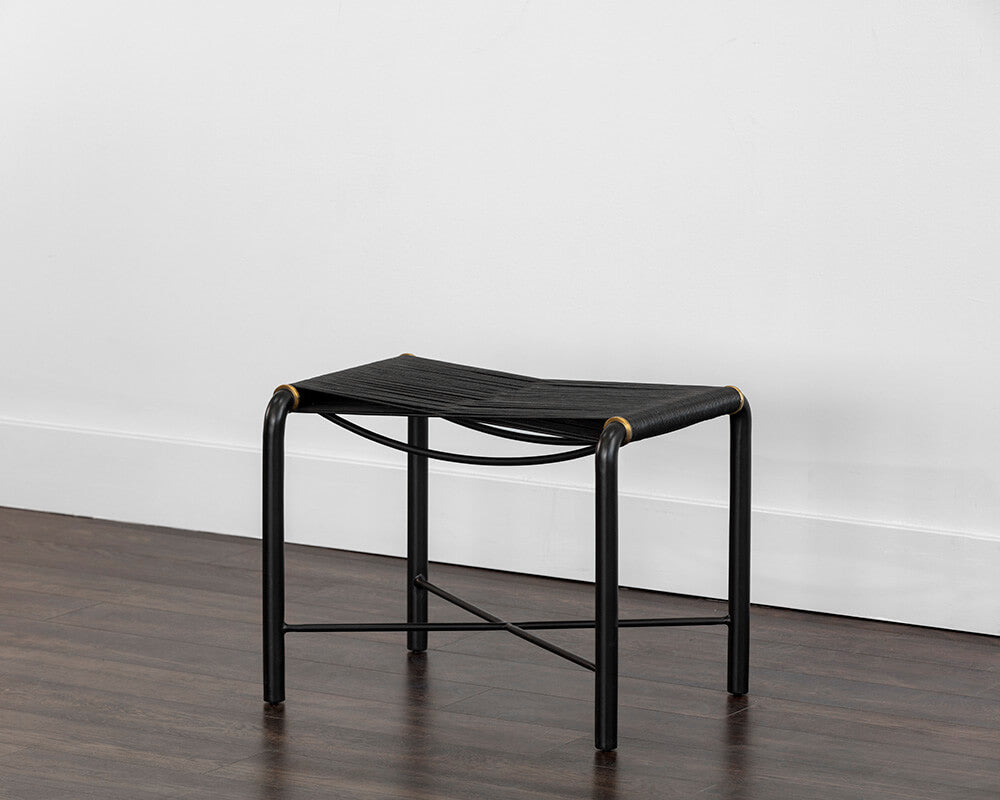 SUNPAN Riz Stool - Black Leather 107086