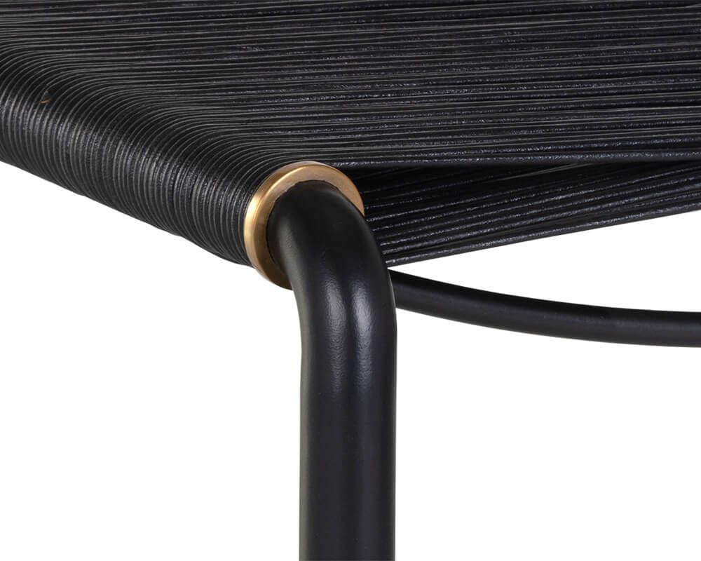 SUNPAN Riz Stool - Black Leather 107086