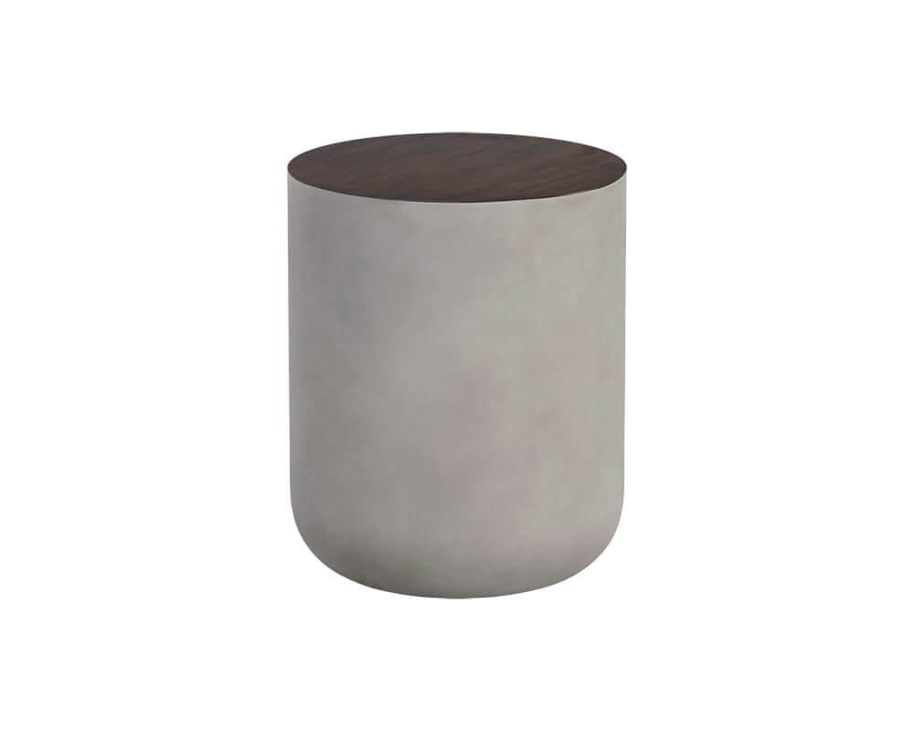 SUNPAN Diaz End Table Grey - Wood Grain Brown 107197