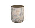 SUNPAN Diaz End Table Marble Look - Antique Brass 107199