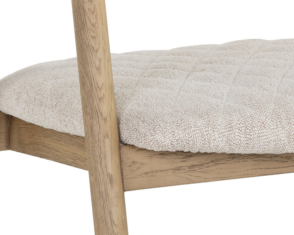 SUNPAN Jeremy Dining Armchair - Weathered Oak - Dove Cream 107283