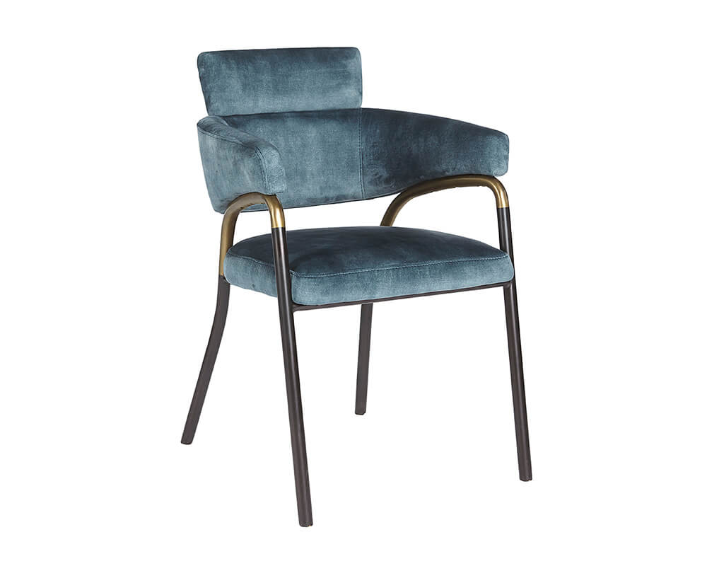 SUNPAN Sharqui Dining Armchair - Nono Petrol 107310