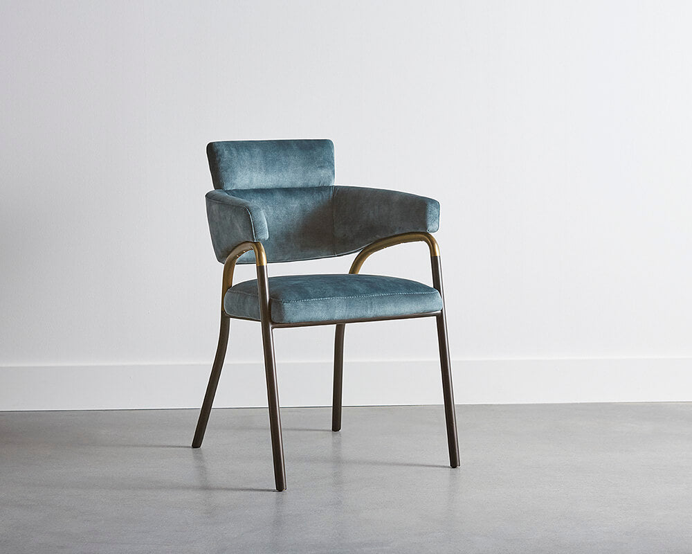 SUNPAN Sharqui Dining Armchair - Nono Petrol 107310
