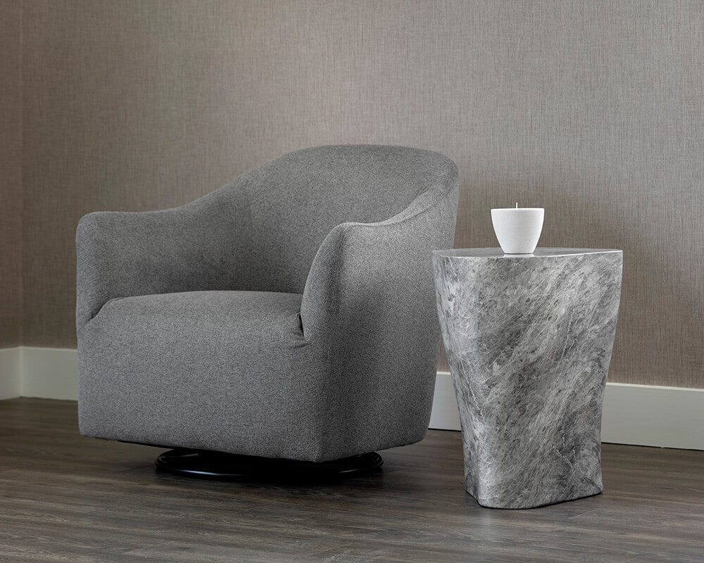 SUNPAN Dali End Table Large Marble Look - Grey 107468