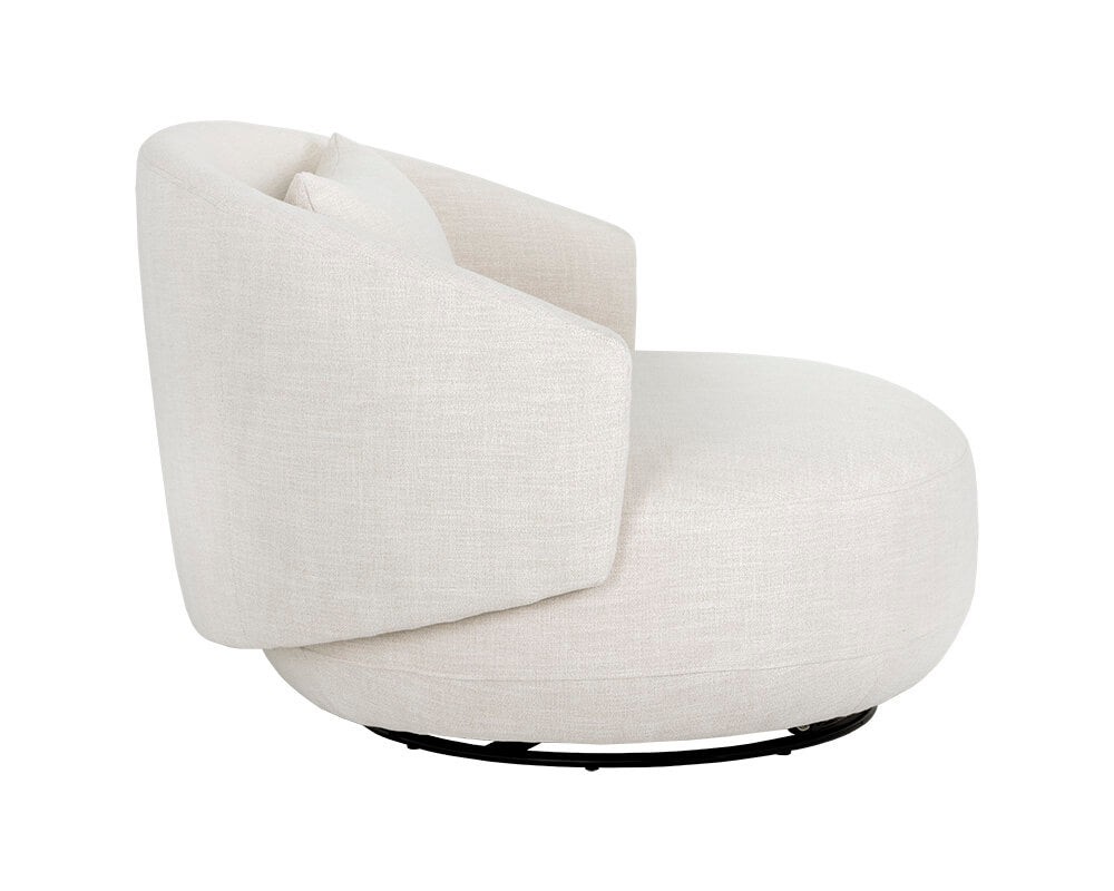 SUNPAN Walsh Swivel Lounge Chair Effie Linen 107527