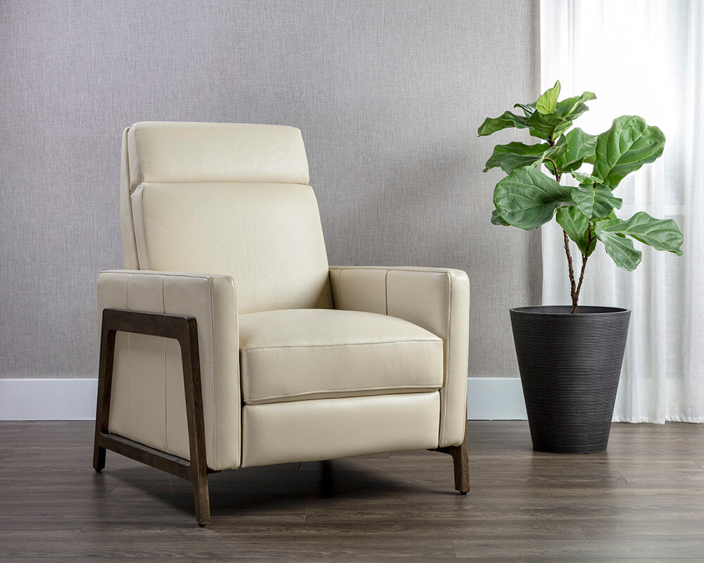 SUNPAN Brandon Recliner - Astoria Cream Leather 107539