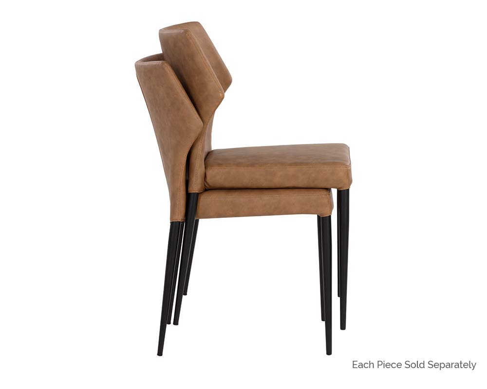 SUNPAN James Stackable Dining Chair - Bounce Nut SET OF TWO 107685