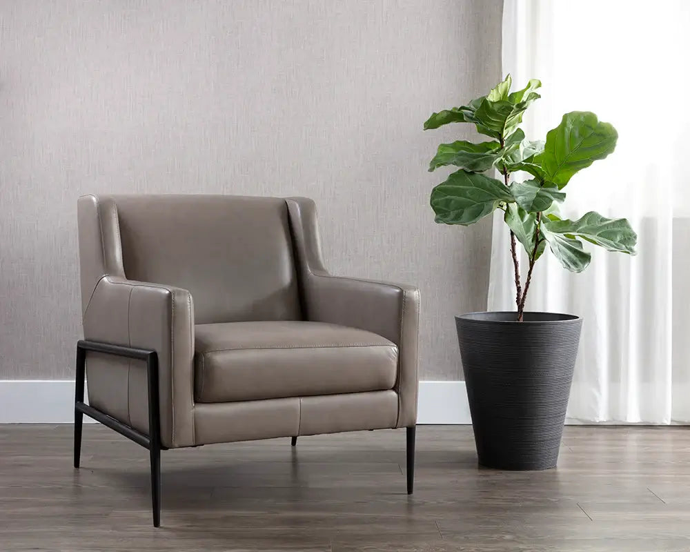 Sunpan Talula Lounge Chair Alpine Grey 107697