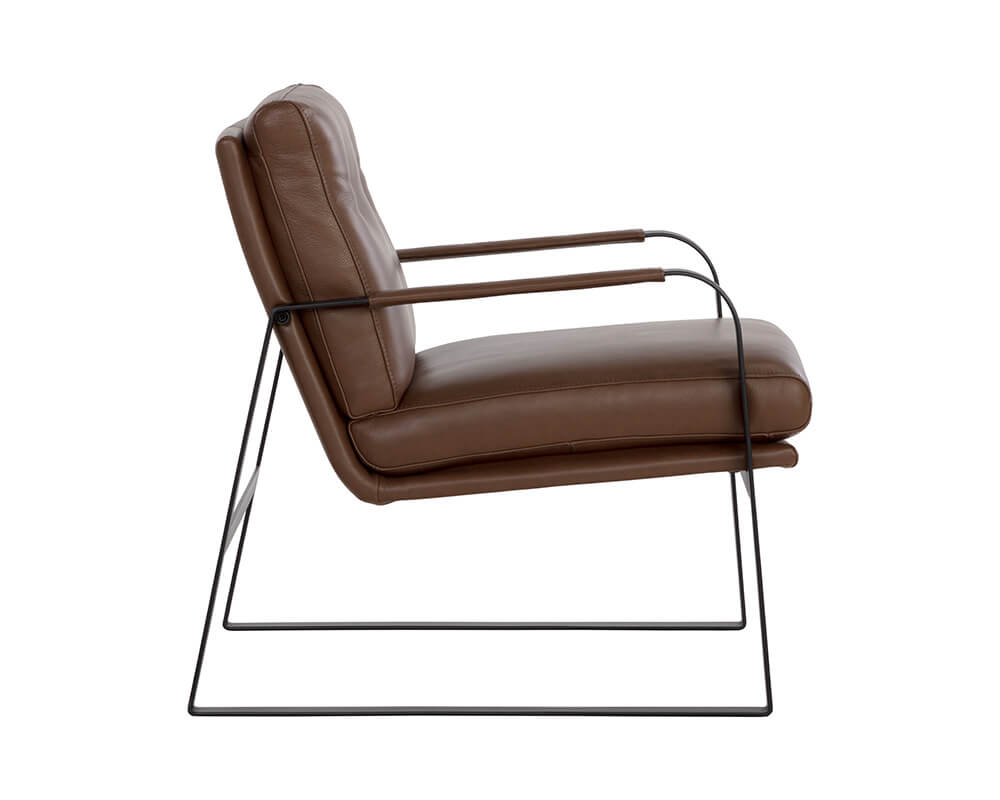 SUNPAN Sterling Lounge Chair Missouri Mahogany Leather 107698