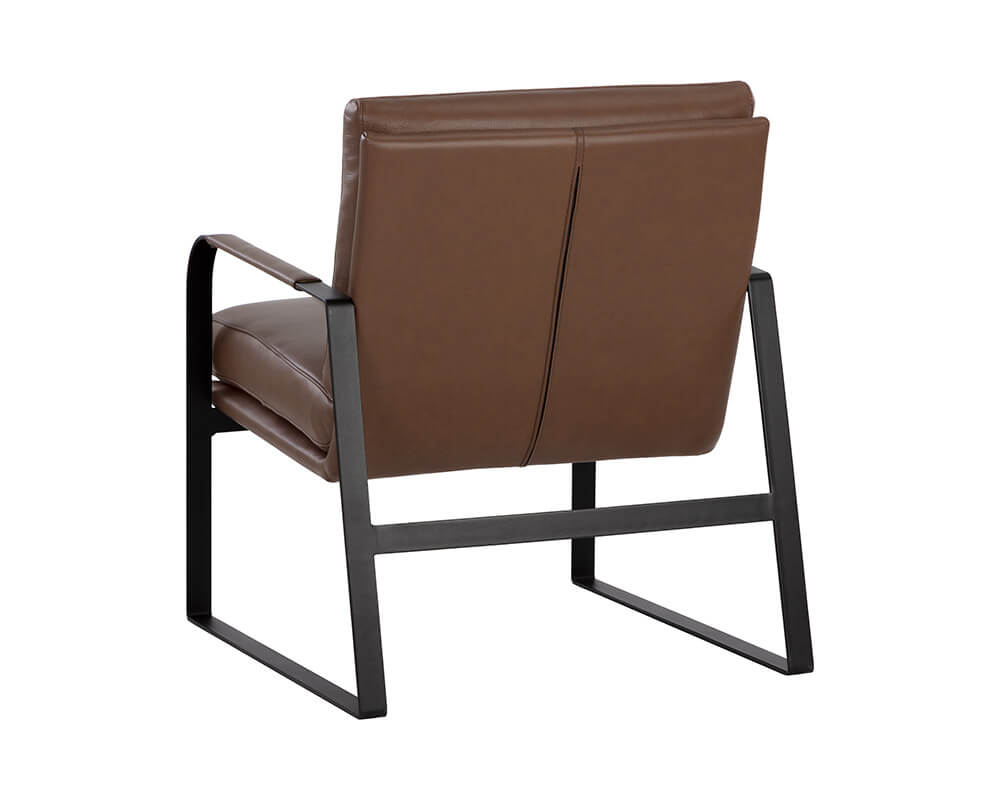 SUNPAN Sterling Lounge Chair Missouri Mahogany Leather 107698