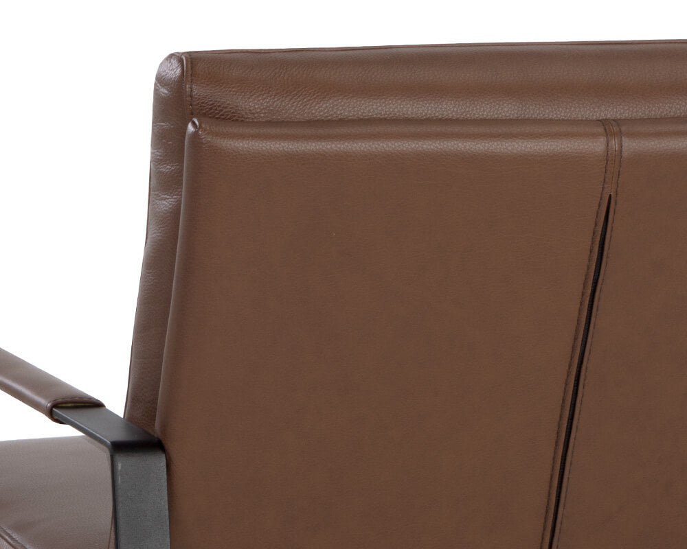 SUNPAN Sterling Lounge Chair Missouri Mahogany Leather 107698