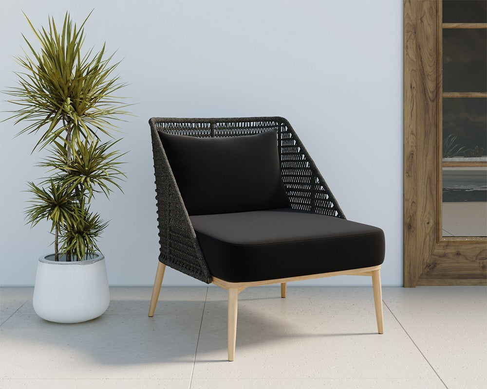 SUNPAN Andria Lounge Chair - Dark Grey - Regency Black 110962