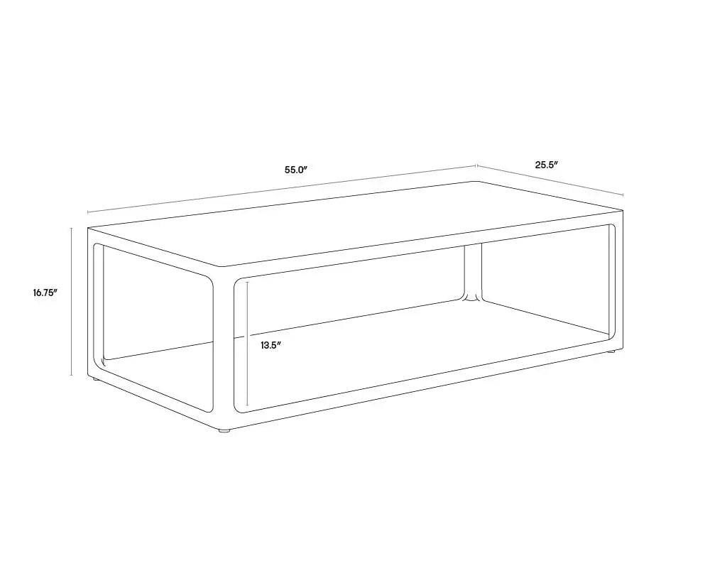 SUNPAN DONCASTER COFFEE TABLE BLACK 111615