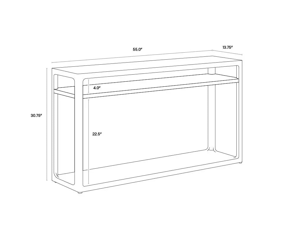 SUNPAN DONCASTER CONSOLE TABLE BLACK 111613