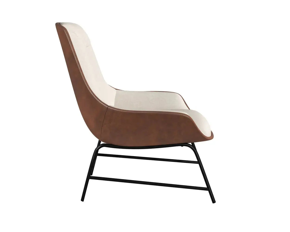 Sunpan Lucier Lounge Chair Belfast Oatmeal 111904