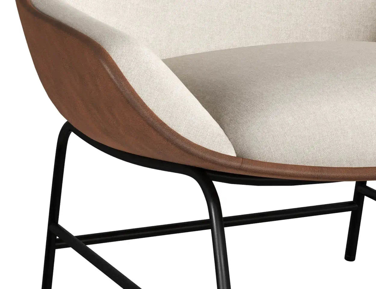 Sunpan Lucier Lounge Chair Belfast Oatmeal 111904