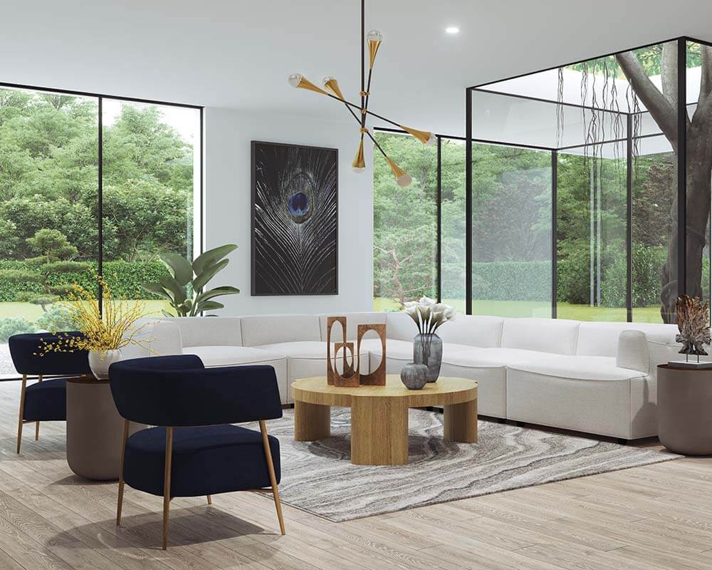 SUNPAN Alouette Coffee Table - Aged Oak 110503