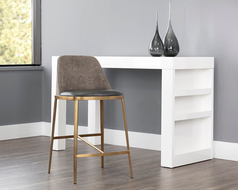 SUNPAN Dover Counter Stool Bravo Portabella / Sparrow Grey 107816