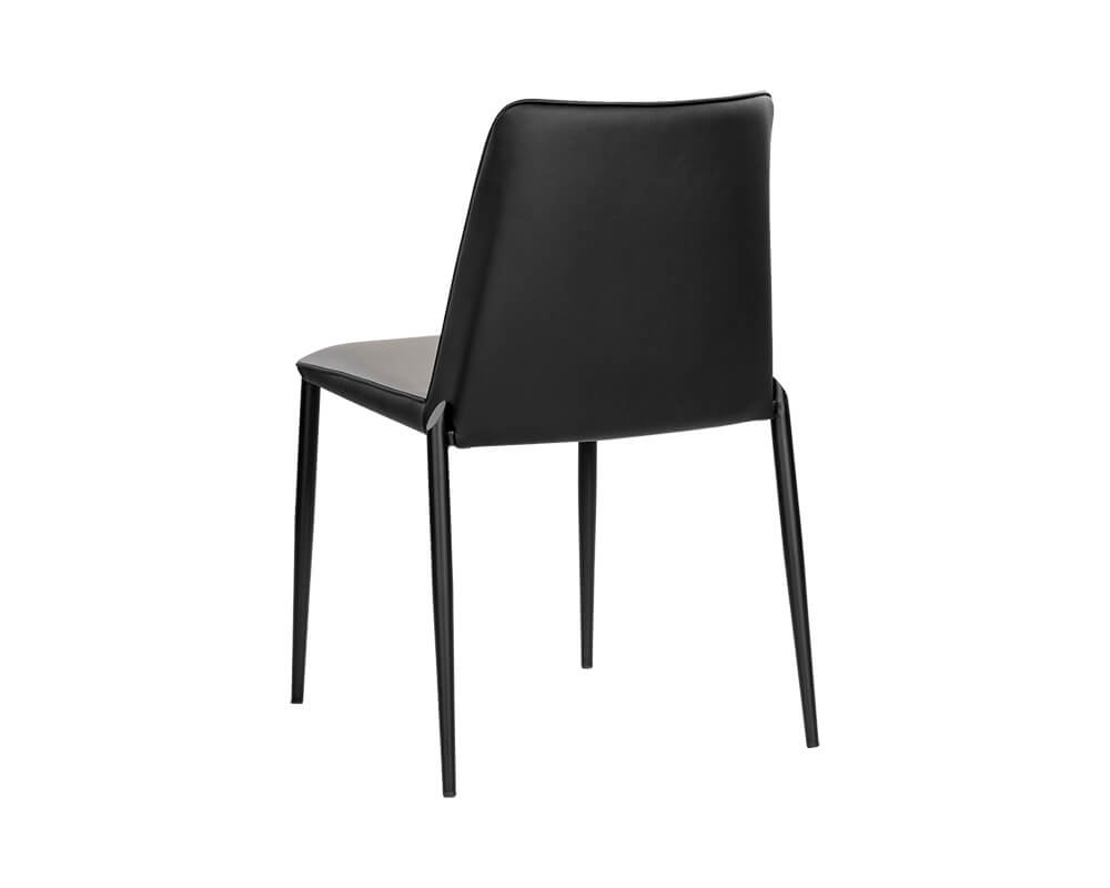 SUNPAN Renee Stackable Dining Chair - Dillon Stratus / Dillon Black SET OF TWO 107879
