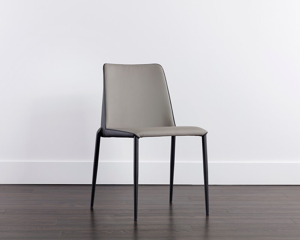 SUNPAN Renee Stackable Dining Chair - Dillon Stratus / Dillon Black SET OF TWO 107879