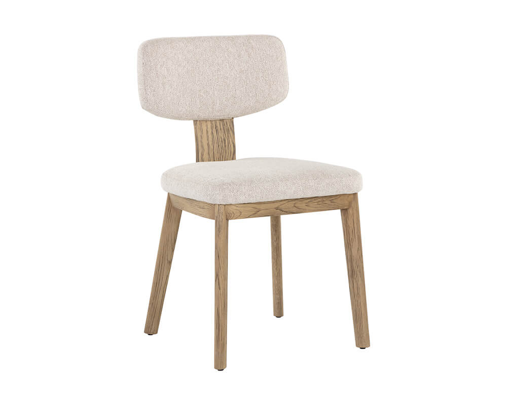 SUNPAN Rickett Dining Chair - Weathered Oak - Dove Cream SET OF TWO 107883