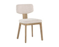 SUNPAN Rickett Dining Chair - Weathered Oak - Dove Cream SET OF TWO 107883