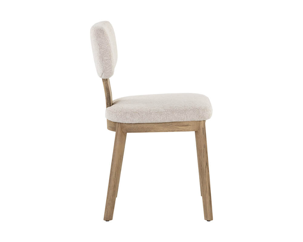 SUNPAN Rickett Dining Chair - Weathered Oak - Dove Cream SET OF TWO 107883