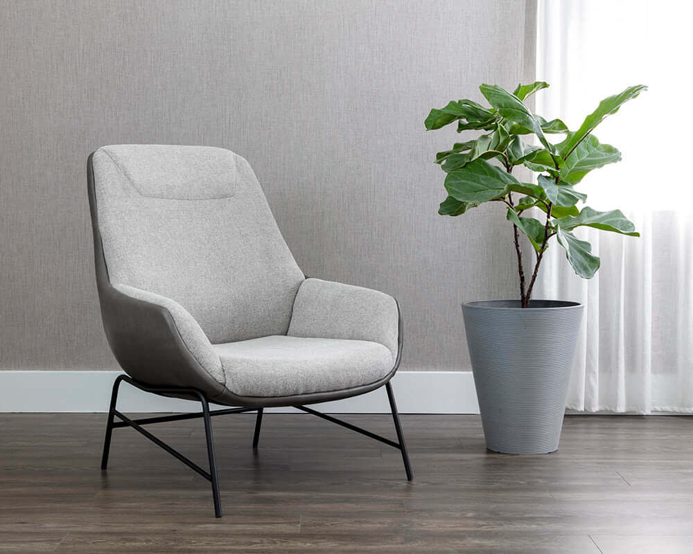 Sunpan Lucier Lounge Chair Heather Grey 111970