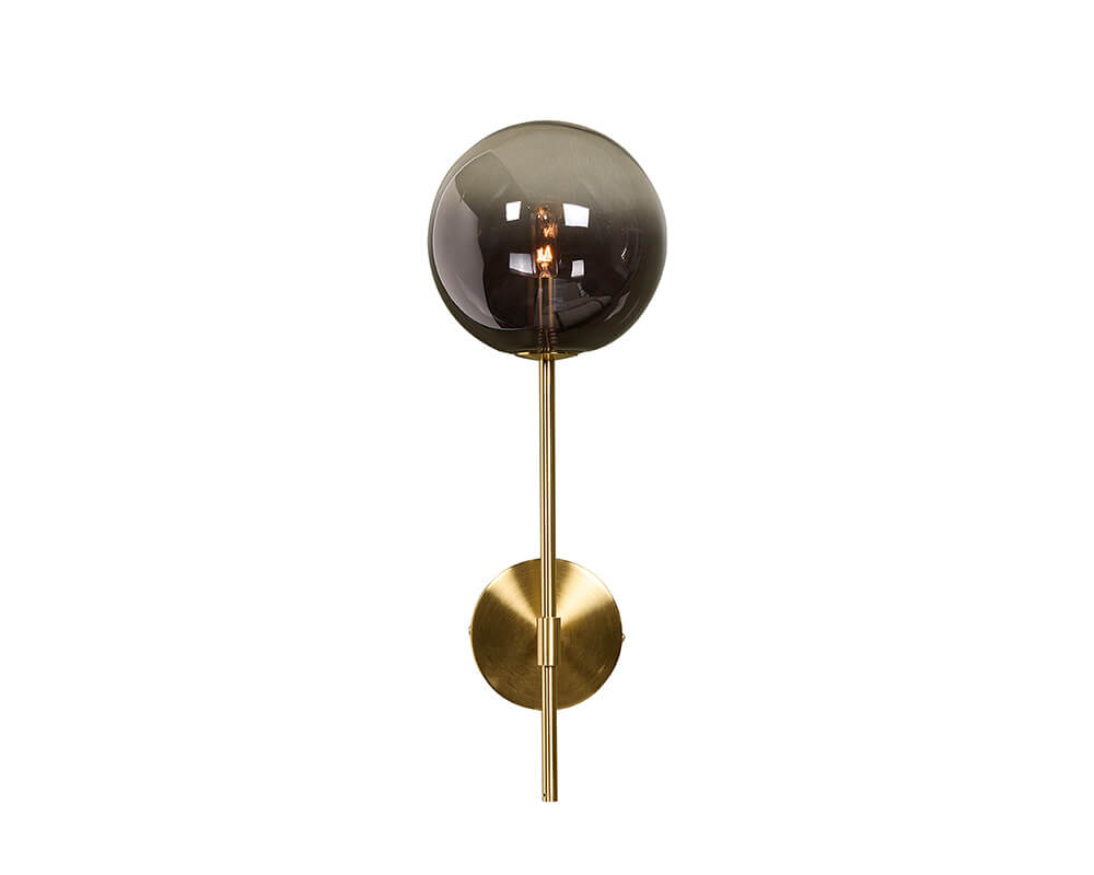 SUNPAN Izora Sconce Brass Smoke Grey Ombre 107922