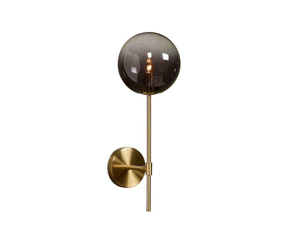 SUNPAN Izora Sconce Brass Smoke Grey Ombre 107922