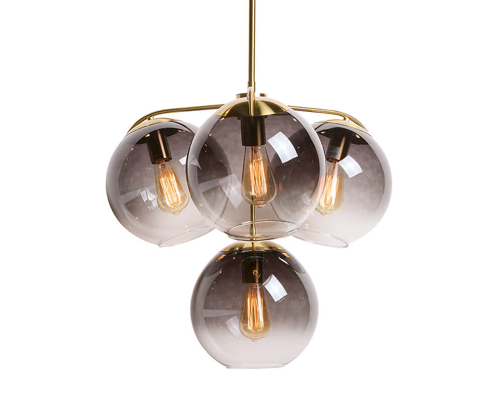 SUNPAN Kamara Chandelier Brass 107924
