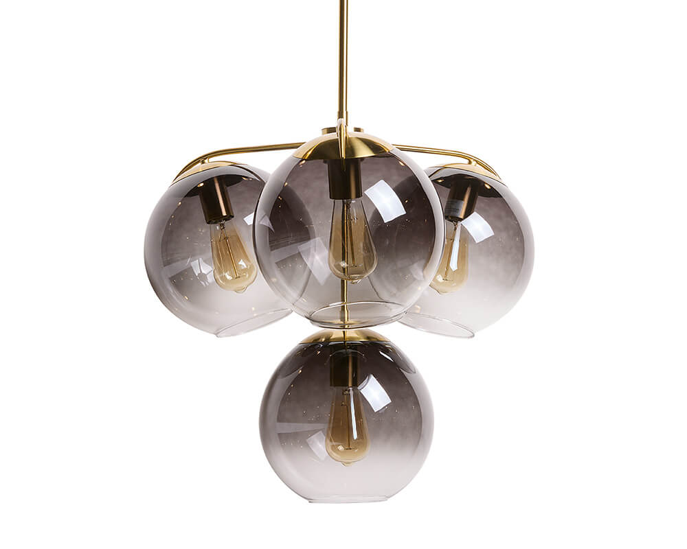 SUNPAN Kamara Chandelier Brass 107924